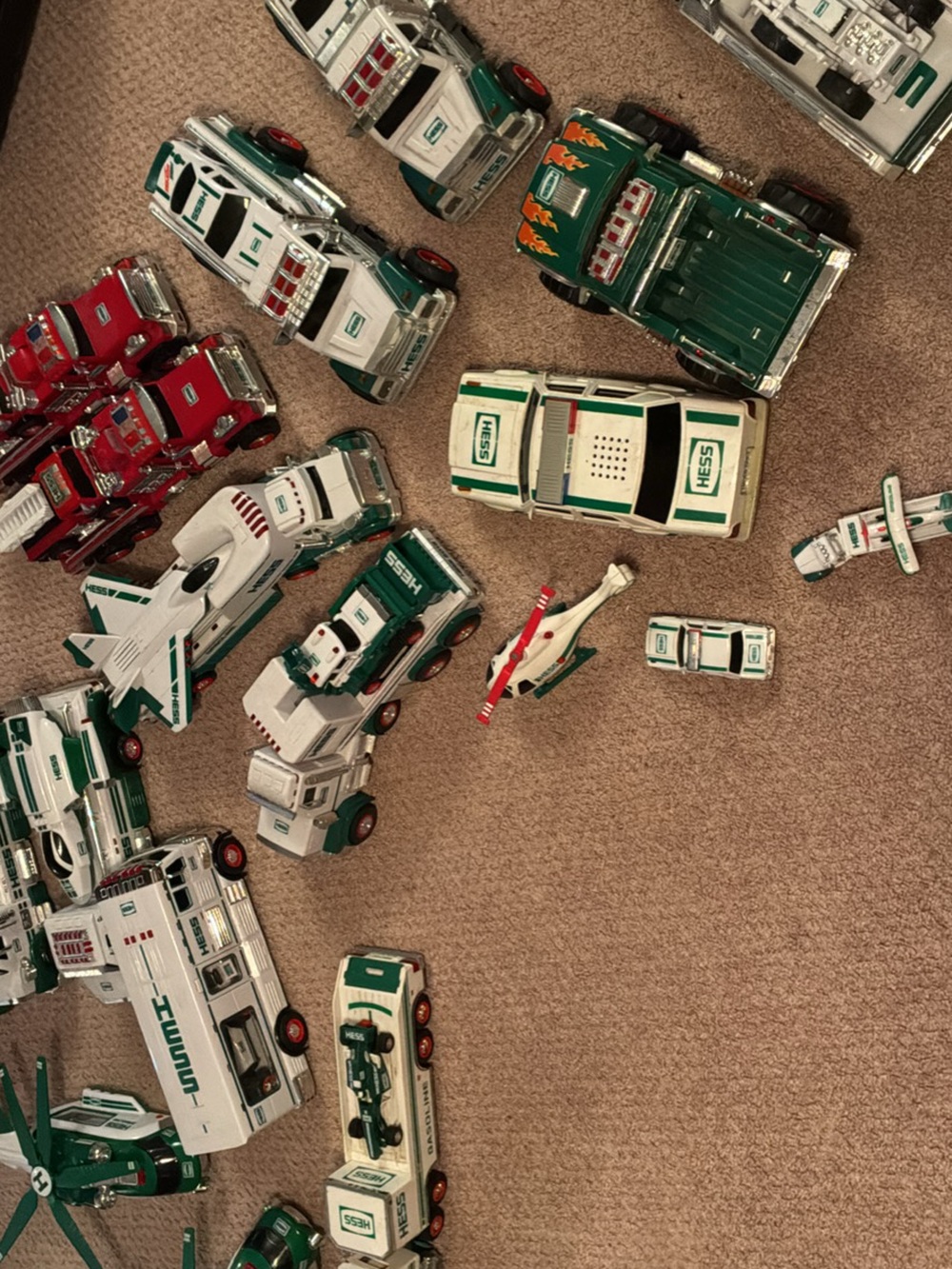 Hess Green & White Toy Truck and Vehicle Collection - Kids Vehicles